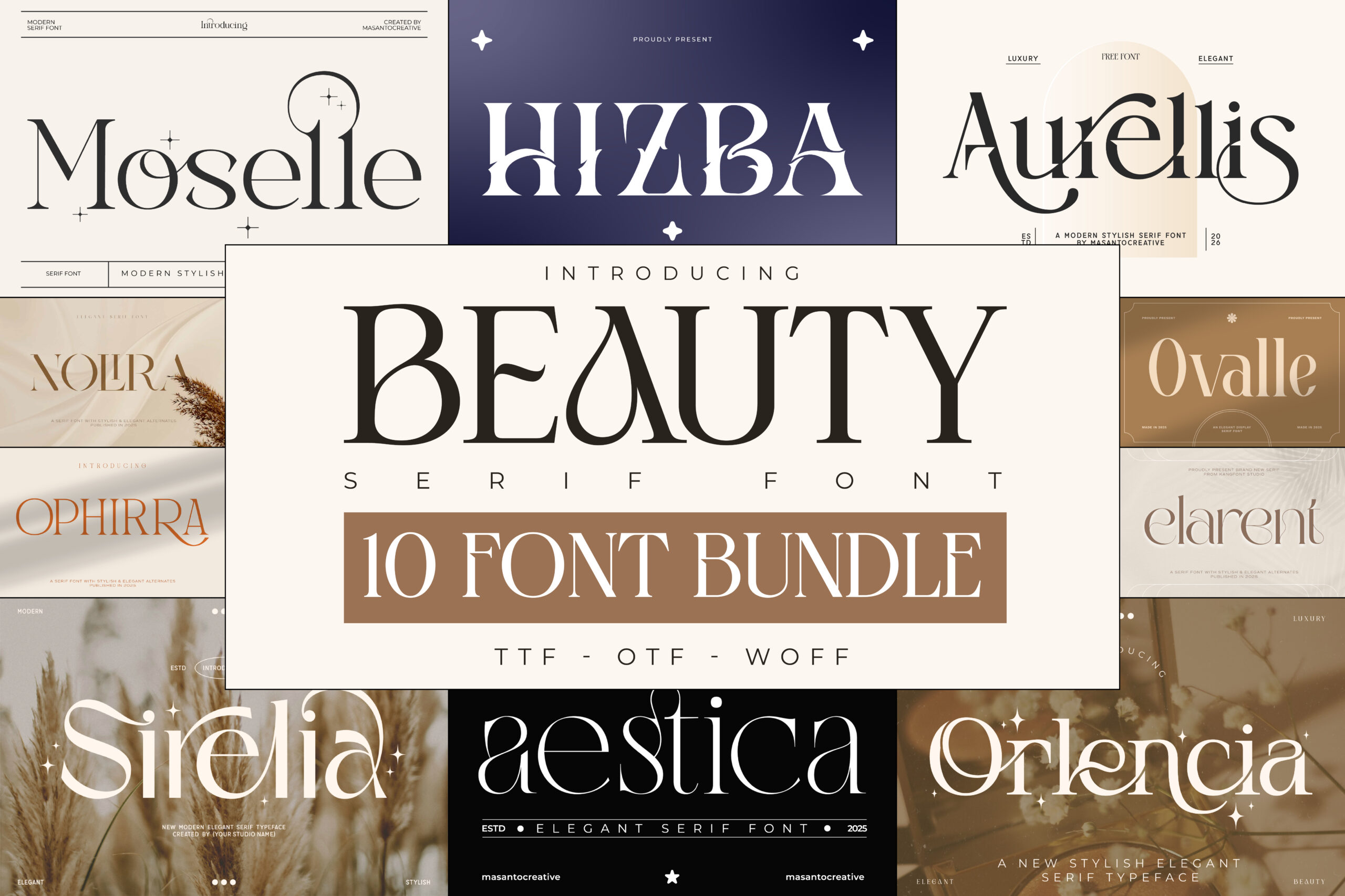 10 Best Luxury Serif Font Bundles for Elegant Branding in 2026